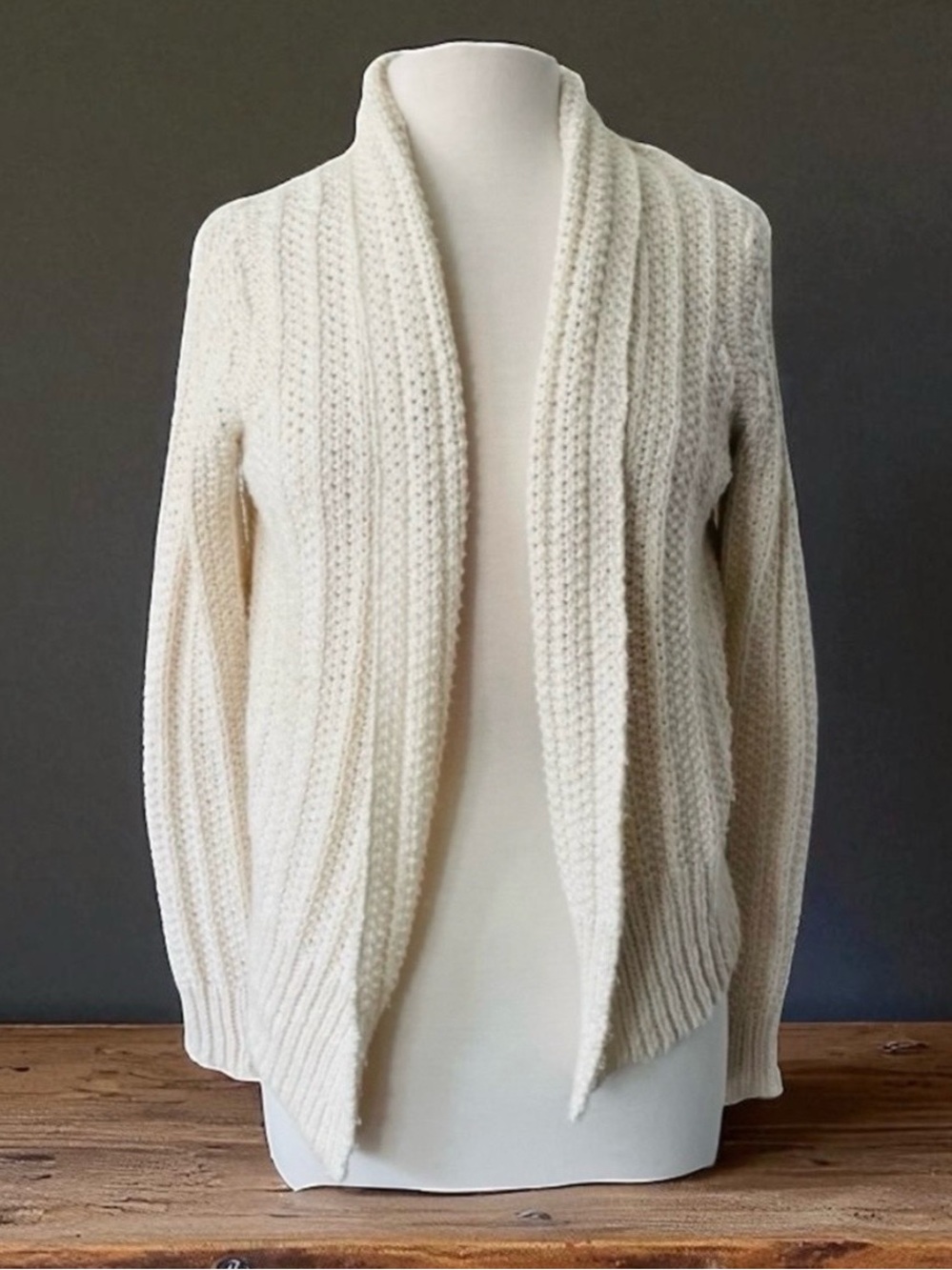 CALYPSO ST. BARTH COTTON IVORY CARDIGAN SUMMER SWEATER SIZE XS